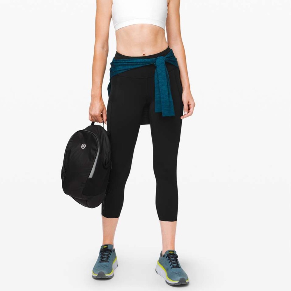 Lululemon Women’s Fast and Free High-Rise Crop II 23" Non-Reflective Black